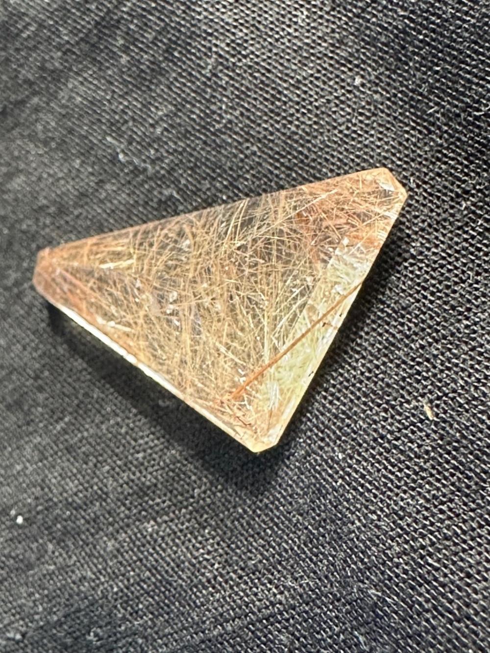 Cut Rutilated Quartz Stone - Picture 2 of 7